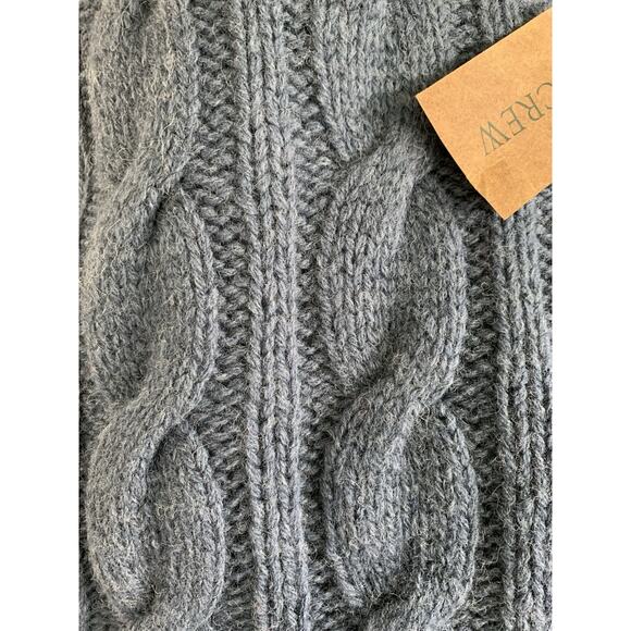 Vintage J. CREW Oarsman Men's Size Medium Wool Cable Knit Fisherman Sweater NWT - Picture 5 of 6